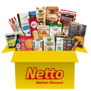Netto XXL-Probierbox für nur 24,90 50% sparen - Mix aus 20 Artikeln aus dem Netto-Eigenmarkensortiment Marken-Discount